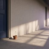 玄関の横の植木鉢