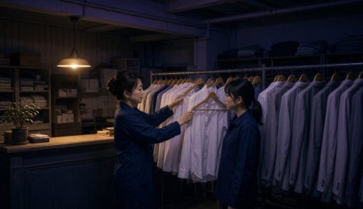 逆向きのハンガー
