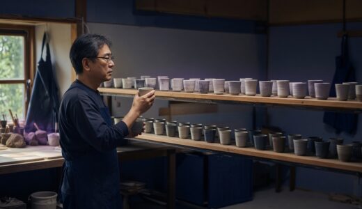 自分で作った湯のみがどれか分からない